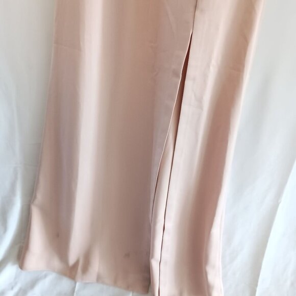 BHLDN Anthropologie Pale Pink Gown Prom Formal Wedding Size 8 - Picture 11 of 16